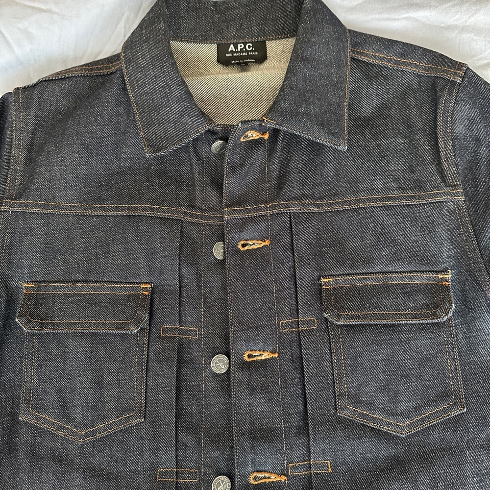 A.P.C. Raw Selvedge Denim Jacket - Med